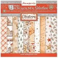 Scrapbook-Block "Gear up for Christmas Backgrounds" von Stamperia