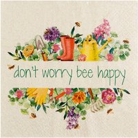 Serviette "Be Happy" von HOME FASHION