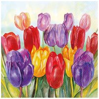 Serviette "Colourful Tulips" von ambiente