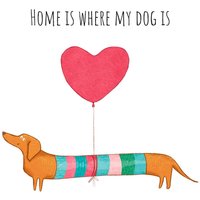 Serviette "Dog Home" von Paper+Design