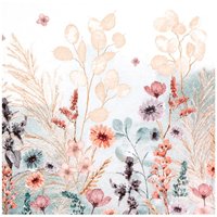 Serviette "Flowers Natural" von HOME FASHION