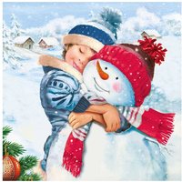 Serviette "Sweet Snowmen" von ambiente