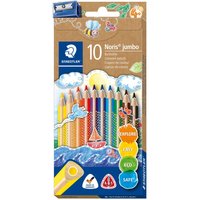 Staedtler Noris color Jumbo Buntstifte + Spitzer - 10er-Set von Multi