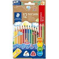 Staedtler Noris color Jumbo Buntstifte + Spitzer - 12er-Set von Staedtler