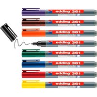 edding 361 Whiteboard Marker "Rundspitze", 1 mm - 8er-Set von Edding