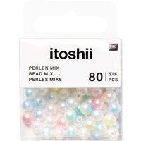 itoshii Perlen, 6 mm - Rainbow Pearl Mix von Rico Design