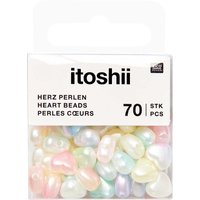 itoshii Perlen, Herzen - Rainbow Pearl Mix von Multi