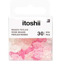 itoshii Perlen, Rosen - Transparent Mix von Multi