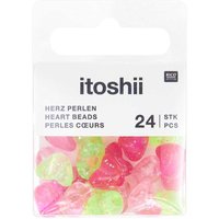 itoshii Perlen-Set "Glitzerherzen" von Rico Design