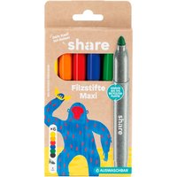 share Filzstift Maxi, 6er-Set von Multi