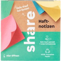 share Haftnotizblock, 4 x 100 Blatt von Multi