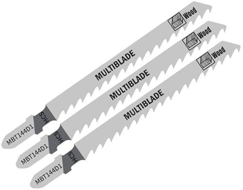 Multiblade Stichsägeblatt, für Holz, 100mm, Extra grob, 3 Stück von Multiblade