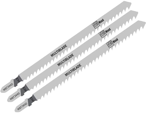 Multiblade Stichsägeblatt, für Holz, 145mm, Extra grob, 3 Stück von Multiblade