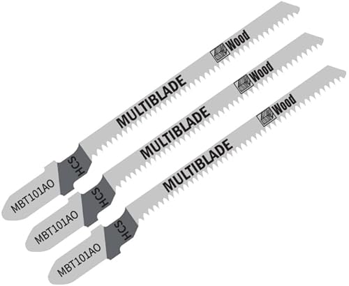 Multiblade Stichsägeblatt, für Holz, 83mm, Extra schmal, splitterfrei, 3 Stück von Multiblade