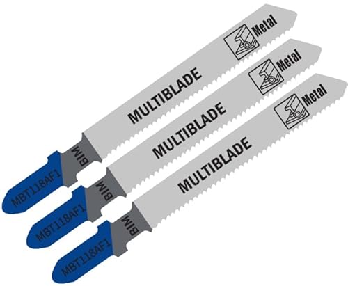 Multiblade Stichsägeblatt, für Metall, 75mm, Flexibel, longlife, 3 Stück von Multiblade