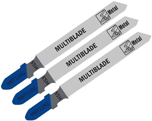 Multiblade Stichsägeblatt, für Metall, 75mm, Standard, 3 Stück von Multiblade