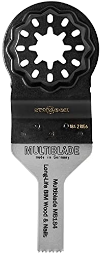 Multiblade Universell Bimetall-Sägeblatt 10mm für Starlock (Holz, Metall, Kupfer, Aluminium, Nägel, PVC, Kunststoff) MB184 von Multiblade