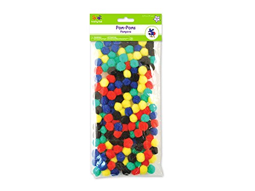 Multicraft Imports Krafty Kids kc209 a Pompons, 20 mm, Primär Farben, 100 Stück Sortiert von Multicraft Imports