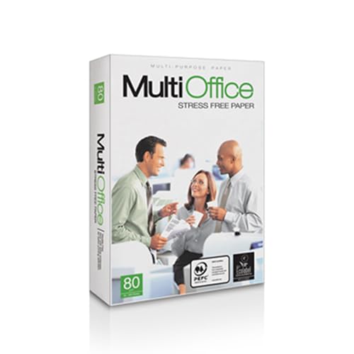 Multioffice 2500 Blatt Kopierpapier A4 80g/m² Weiss, EU Ecolabel und FSC®-zertifiziert, Druckerpapier von Multi Office