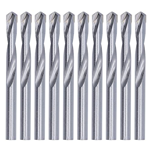 10Pcs 8mm Tungsten Steel Twist Drill Bits Kit, Straight Shank Engraving End Mill Bit Set, for PCB CNC Metal Plastic Wood SMT, High Efficiency Milling Cutter Tools von Multizenic