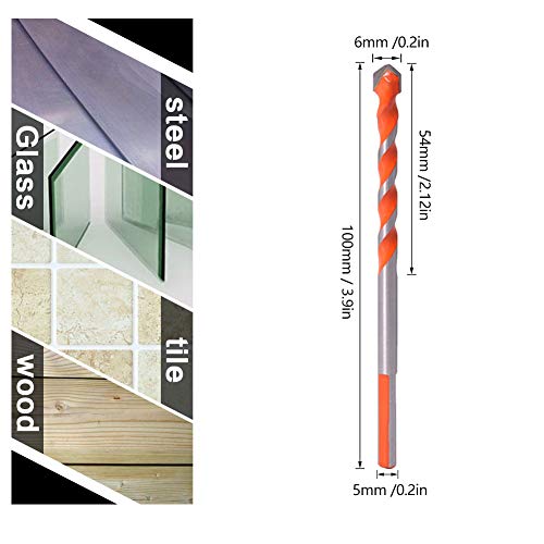 Multifunktionales 6-mm-Legierungsbohrer-Set für Holz, Fliesen, Eisen und Wandöffnungen – und einfach zu verwenden von Multizenic