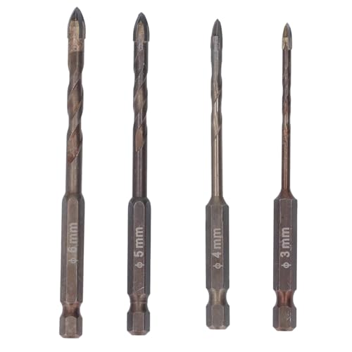 Steinbohrer-Set 3 mm – 6 mm – legierter Stahl für Mehrfachbohrungen – ideal für Heimwerker von Multizenic