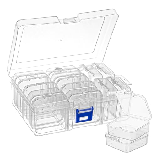 MumdoYAL 15 teiliges aufbewahrungsbox klein，Sortierbox，Kleinteile Organizer，kleine box，geeignet zur Aufbewahrung von Bastelmaterial, Nähwerkzeugen, Schmuck und Zubehör. von MumdoYAL