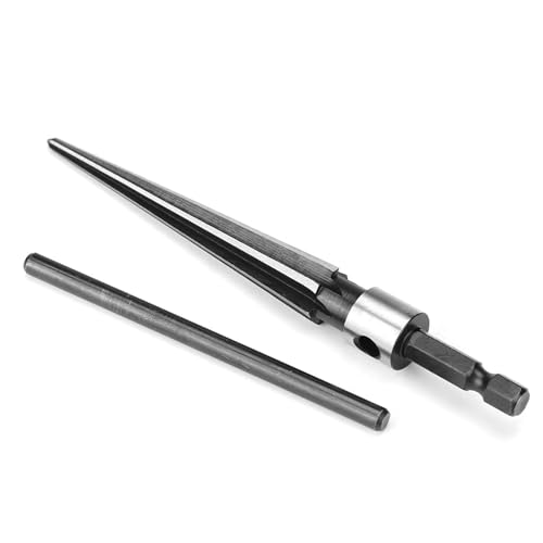 Handheld Tapered Reamer mit T -Handle Zum Abkammern und Einfachen Schraubenversuche - Leicht und - Ideal für Dielen - Kohlenstoffstahl - Kohlenstoffstahl von Mumusuki