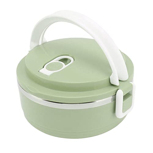 Isolier-Lunchbox, Runde Lunch-Isolierbox, Behälter, Isolier-Lunchbox, Isolierbox, Rund, Ergonomischer Griff, Atmungsaktive Löcher für Büro (Mumusuki7txckorhgw-13) von Mumusuki