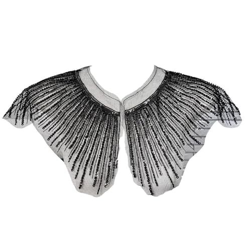 Auffällige Pailletten-Kragen-Applikationen für Kleidung, Kleid, Nähen, Revers, Hochzeitskleid, Dekoration, Zubehör Auffällige Pailletten-Kragen-Applikationen für Kleidung, Kleid, Nähen, Revers, Hochzeitskleid, Dekoration, Zubehör von Mumuve