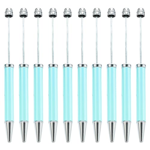 Mumuve 10 Stück mehrfarbiger Perlenstift, glattes Schreiben, Perlenstift, 1,0 mm, Perlen-Kugelschreiber, Neuheit, Schreibwaren von Mumuve