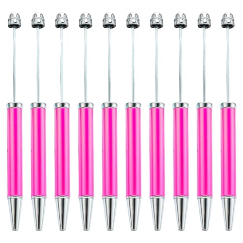 Mumuve 10 Stück mehrfarbiger Perlenstift, glattes Schreiben, Perlenstift, 1,0 mm, Perlen-Kugelschreiber, Neuheit, Schreibwaren von Mumuve