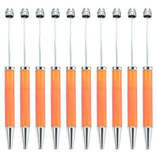 Mumuve 10 Stück mehrfarbiger Perlenstift, glattes Schreiben, Perlenstift, 1,0 mm, Perlen-Kugelschreiber, Neuheit, Schreibwaren von Mumuve