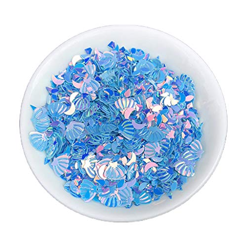 Mumuve 10 g gemischte PVC-Glitzerflocken, Pfirsiche, Herz, Stern, Monde für Muscheln, Kristall-Pailletten, Epoxidharz, Formfüller, Nägel von Mumuve