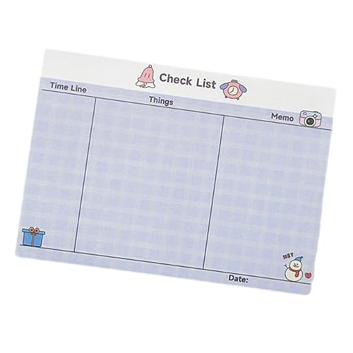 Mumuve 100 Blatt Hasen Haftnotizen A 6 Tagesplan Haftnotizen Lovely Animal Memo Pad Wochenplan Schule Büro von Mumuve