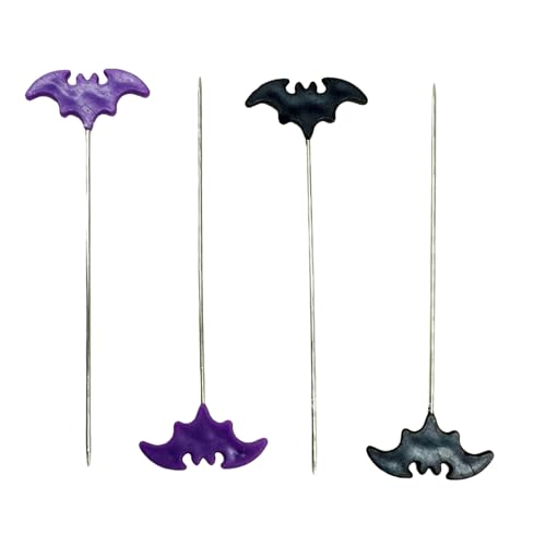 Mumuve 50/100 Stücke Schneiderei Pins Stickerei Patchwork Pins Zubehör Halloween Fledermaus Nähen Nadel Nähen Werkzeuge Dekoration Nähen Pins von Mumuve