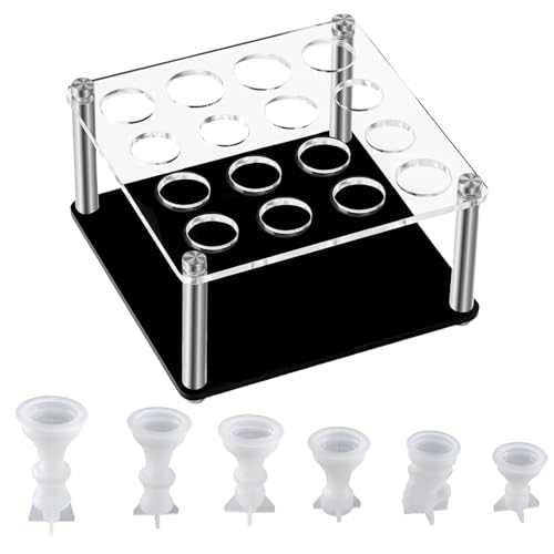 Mumuve Acryl-Ständer, Mehrzweck-Schachfiguren-Aufbewahrungshalter, Acryl-Display-Ständer für Silikon-Schachform, praktische Spielsets von Mumuve