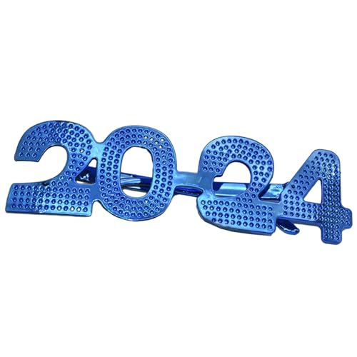 Mumuve Neujahrs Kostümzubehör 3D Partybrille Perfekt Für Karneval Abschlussfeier Sonnenbrille Fotostudio Dekorationen 2024-Partybrille Lustige Brillen Partyzubehör Feier Requisiten von Mumuve