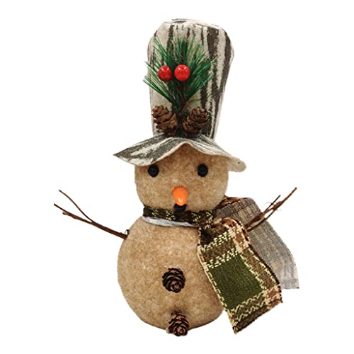 Mumuve Puppen-Ornamente, 27 cm Höhe, Plüsch-Schneemann, Weihnachtsdekorationen für Tischparty, Requisiten, Tisch-Festival-Party von Mumuve