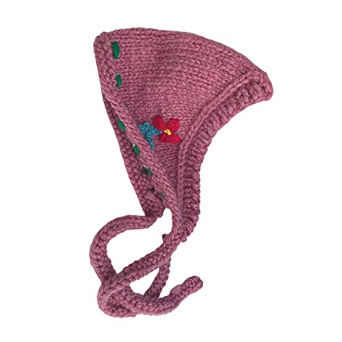 Mumuve Retro-Turban für Dreieck, Bandana, Turban, Häkelblumen, Ohren, Haarband, gestricktes Stirnband für Damen, trendiges Haar von Mumuve