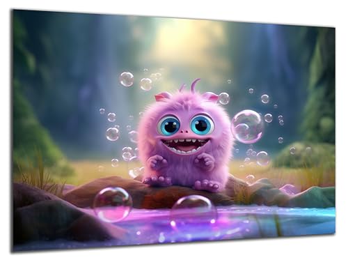 Munera Design - Bild 40x60 - süße Tiere Fantasie-Wesen süsses Monster - Wand-Bilder Kinder-Zimmer von Munera Design