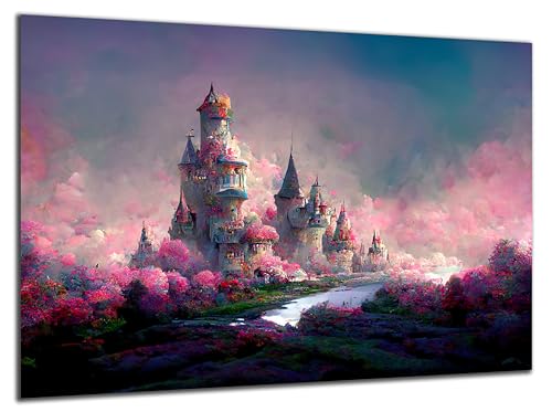 Munera Design - Bild 56x84 - Märchen Prinzessin Schloß - Wand-Bilder Kinder-Zimmer von Munera Design