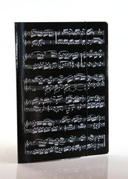 Sammelmappe 'Noten' Sammelmappe mit Gummispanner, Farbe: schwarz, Größe: 23 x 31,5 cm von Musikboutique Gudrun Kübler