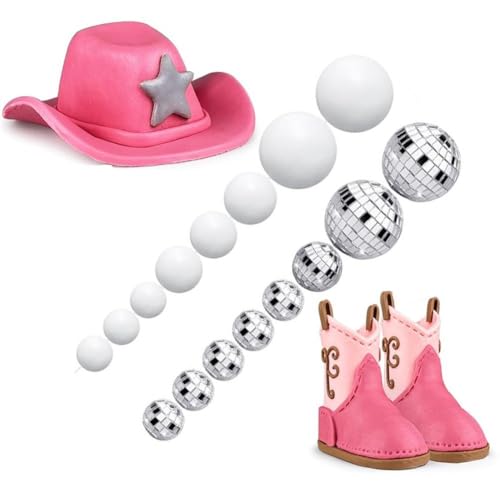 Cowgirl-kuchendekoration, Cowgirl-hut Und, Kuchendekoration, Western-cowgirl-geburtstag, Babyparty, Western-thema, Partyzubehör von Muteitt