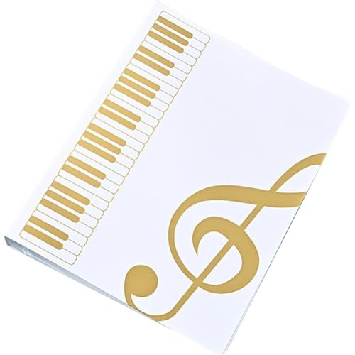 Muteitt Notenblattablage, Papieraufbewahrungsmappe, Dokumentenhalter, Notenblattablage, Dokumentenaufbewahrungstasche, Konzert- und Chormappe, A4-Format, 40 Taschen von Muteitt