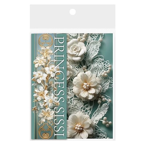 Muuzebsy Decoupage-Papierbögen | Floral Style reißbares Scrapbooking Decoupage Papier | Multifunktionale dekorative Planer-Dekoration, elegante Schreibwaren für künstlerische Kreationen von Muuzebsy