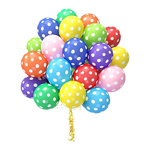 Muzrunq Osterpolka Dot Ballon 12inch Latex -Luftballons Osterparty Dekoration 50pcs Punkte Luftballons Verschiedene Farbpartyballons von Muzrunq