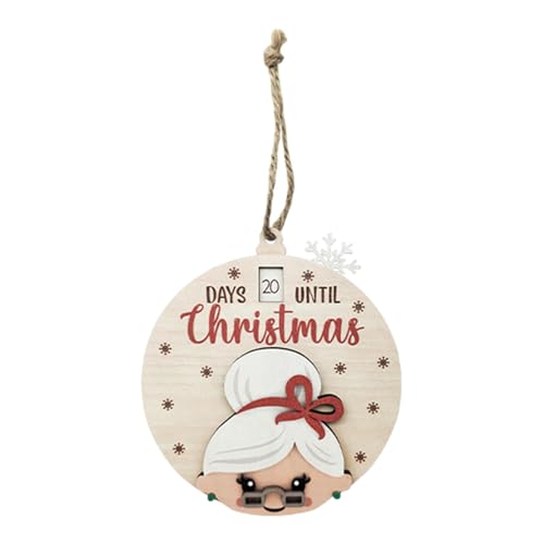 Countdown To Christmas Slider, Weihnachten Schiebeornament, Holz Weihnachten Ornament, Christmas Grandma Countdown, Until Christmas Countdown Schild für Indoor Home von Mwkbbn