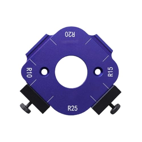 Router Eckradius-Schablone, Aluminiumlegierung, Bogenwinkel-Positionierung, 4-in-1-Router-Schablone, Eckradius, Holzplatte, Bogenpositionierungsvorrichtung, Bogenschneid-Hilfswerkzeug für von Mwkbbn