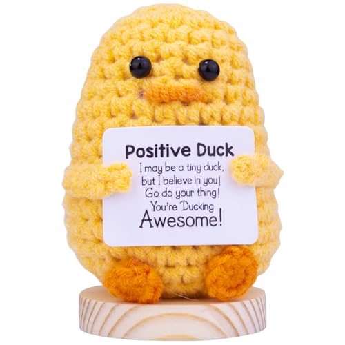 Mwmoeen Lustiger Positiver Pinguin, Positive Kartoffel Pocket Hug Geschenke Beste Freundin Geschenke für Freundin Kleine Geschenke für Frauen(B29) von Mwmoeen